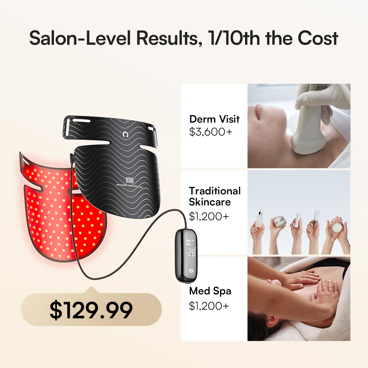 INIA Red Light Therapy Mask for Neck & Décolleté - Image 9